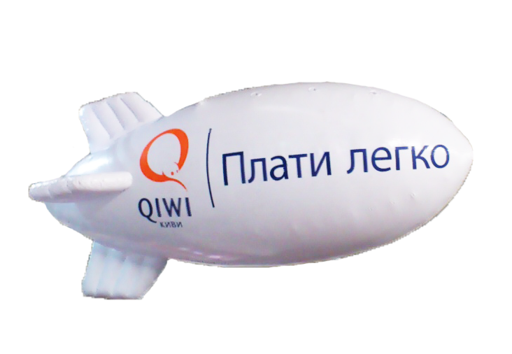 Дирижабль гелиевый с логотипом для выставки