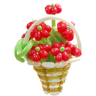 Букет в корзині з кульок-квіточок "Очарування"